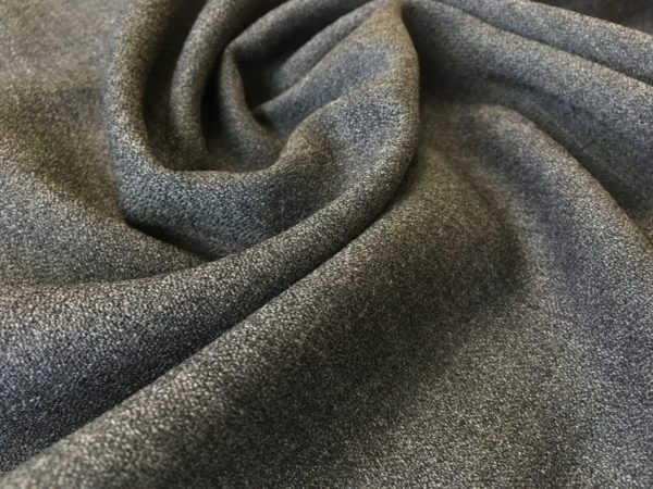 Worsted Wool Crepe - Bankers Heather Grey