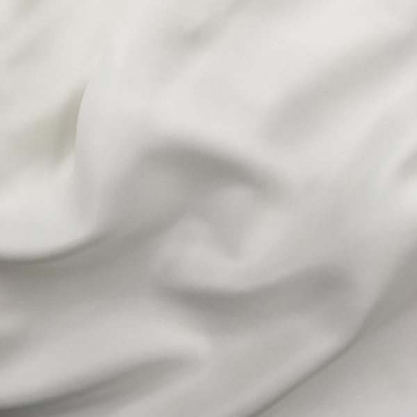 Sueded Silk Charmeuse - Natural White