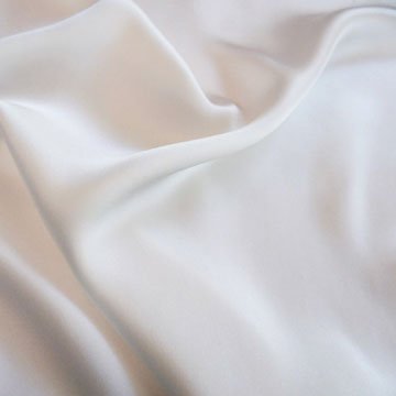 Silk Charmeuse - Dyed White - Stonemountain & Daughter Fabrics