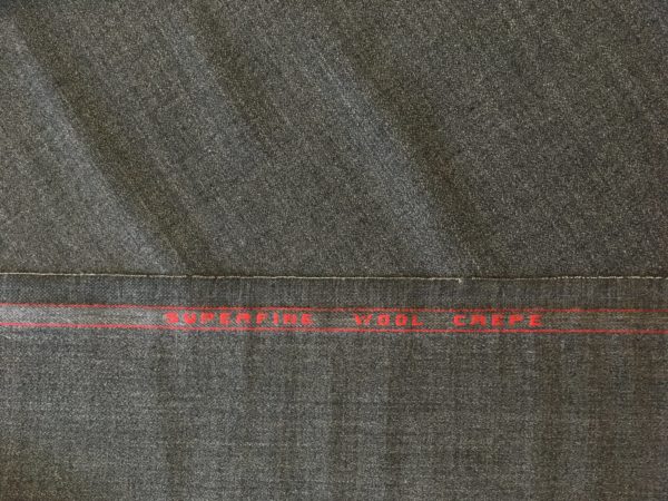 Worsted Wool Crepe - Bankers Heather Grey