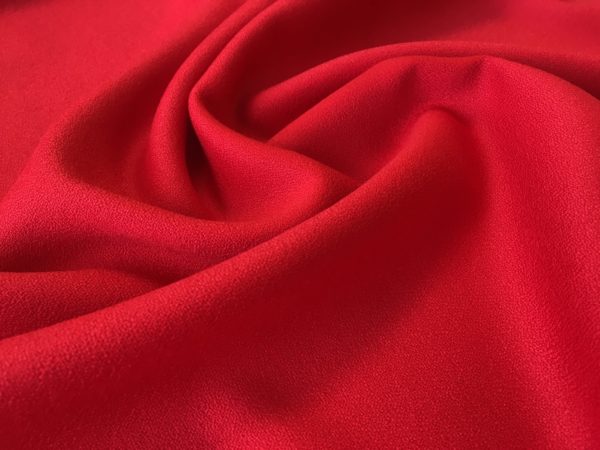 Worsted Wool Crepe - Red