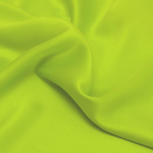 Silk Fabric, Gucci Grass Green Sueded Silk Satin Charmeuse (Made