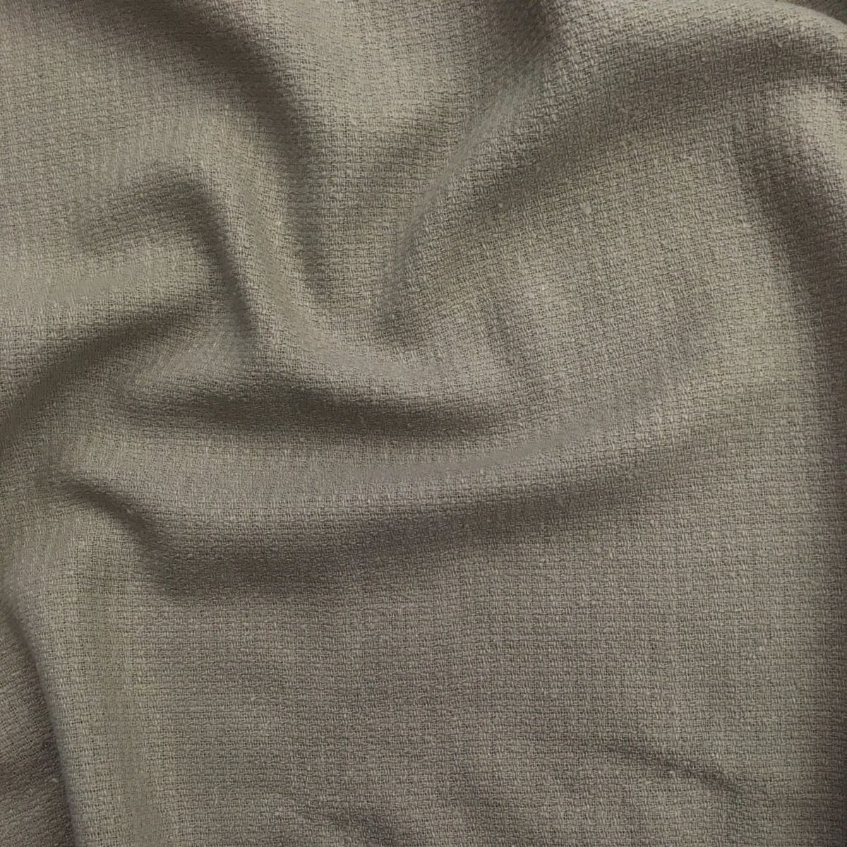 Small Woven Squares Silk Noil - Lichen - Stonemountain & Daughter Fabrics