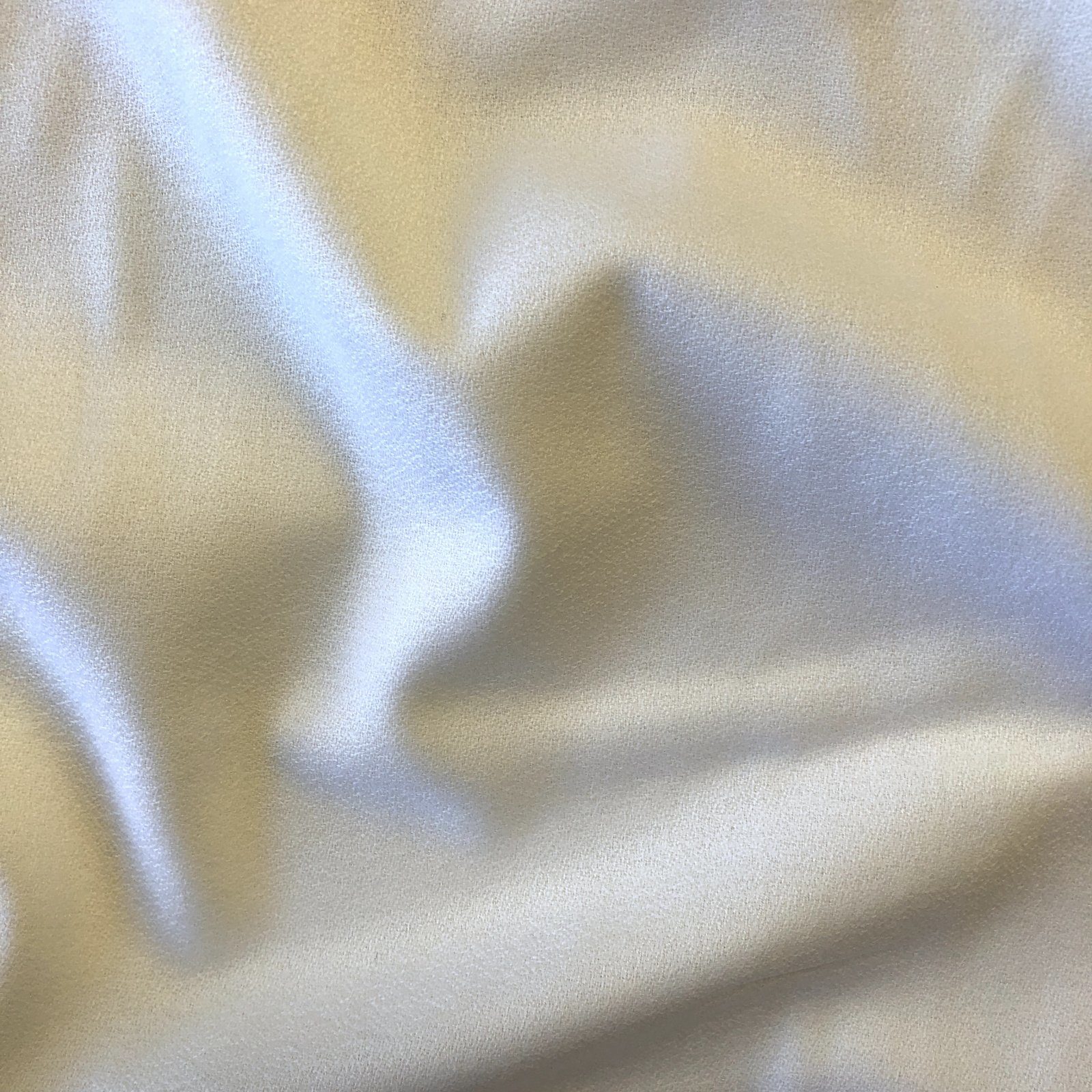 White crepe 100% wool fabric