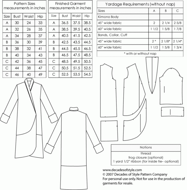 Decades of Style Tulip Wrap - #2001