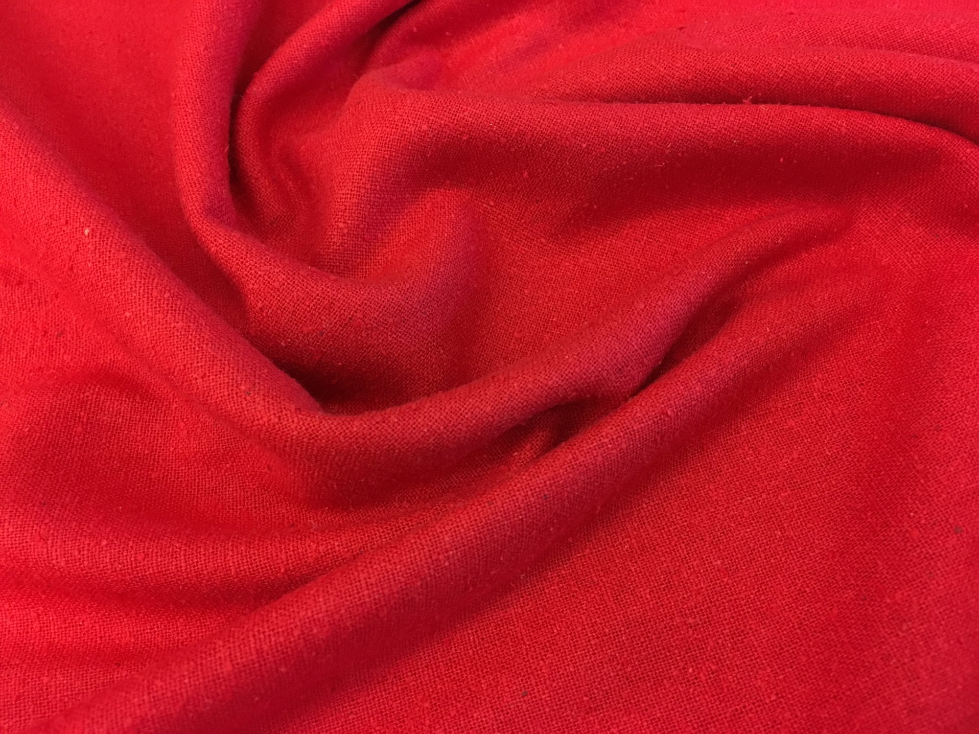 Silk Noil Red Stonemountain & Daughter Fabrics