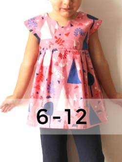 Made by Rae Geranium Dress for Girls 0-5T