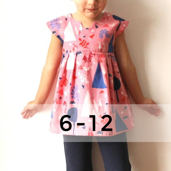 Made by Rae Geranium Dress for Girls 0-5T