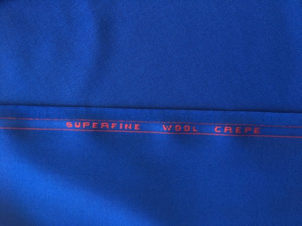 Worsted Wool Crepe - Royal Blue