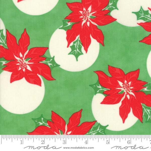 Laminated Cotton - Swell Christmas - Poinsettia