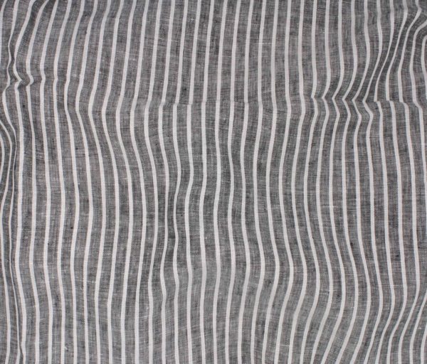 Romsey Stripe Linen - Black