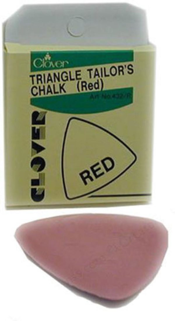 Clover Triangle Chalk Red