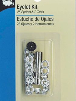 Dritz Sew-On Wide Hook and Eye Closures - Nickel 4ct