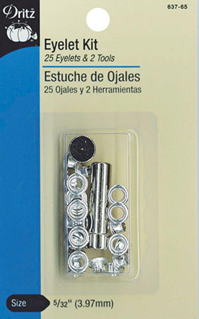 Dritz- Extra Large Eyelet Kit, Nickel