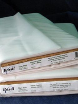 Bosal Sheer Fusible Tricot - White