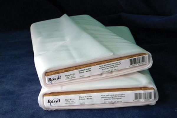 Bosal Sheer Fusible Tricot - White