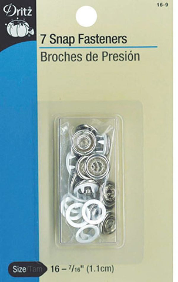 Dritz Snap Fasteners - White - Size 16