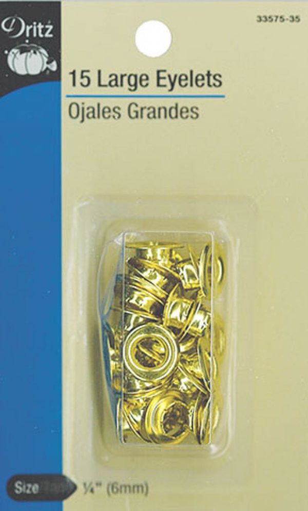 Dritz Eyelets Gilt 1/4" 15ct.