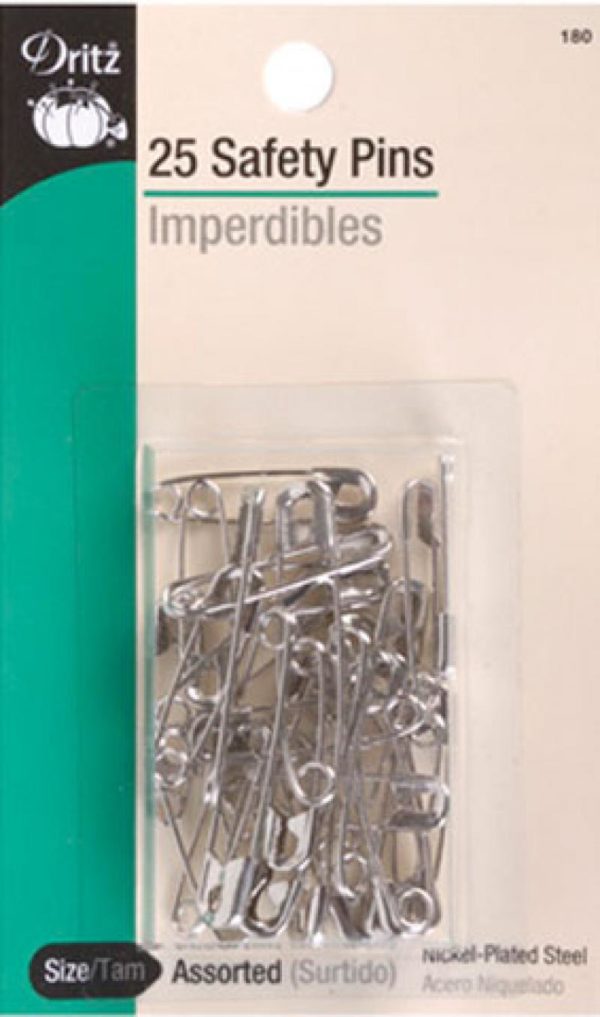 Dritz 25 Assorted Safety Pins