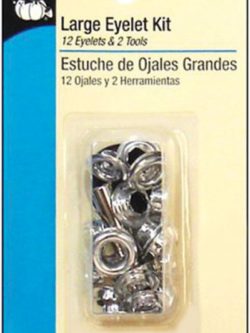 Dritz Large Eyelet Kit Nickel 1/4"