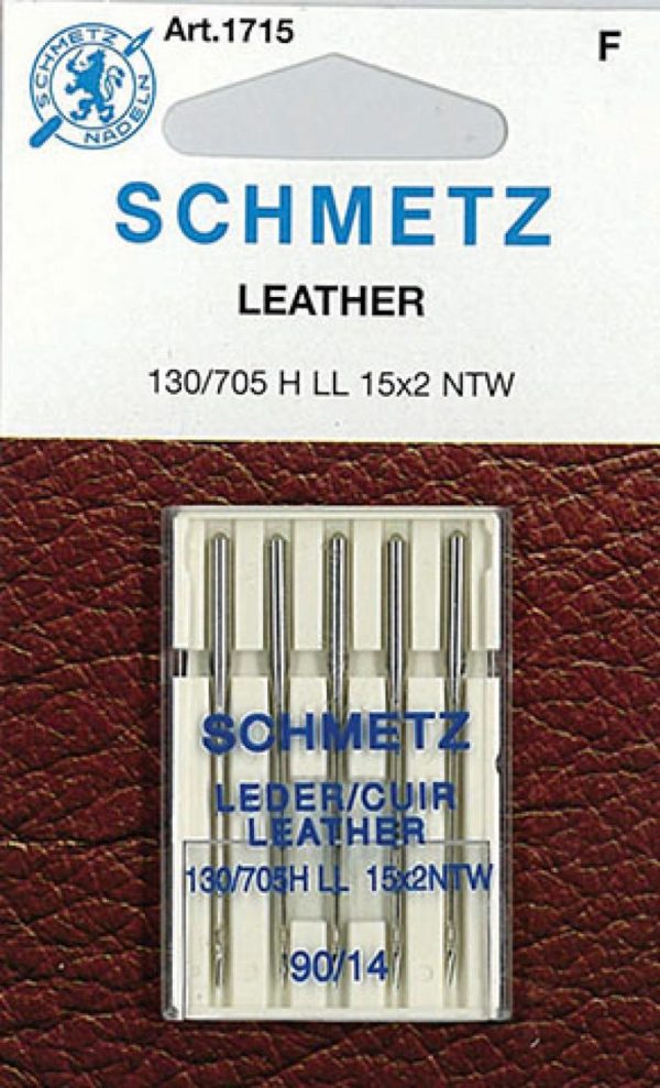 Schmetz Leather 5-pk sz 14/90