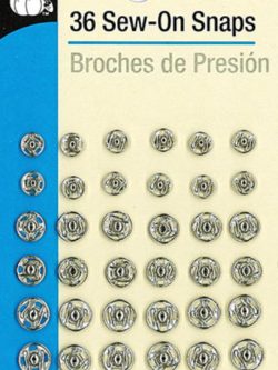 Dritz Sew-on Snaps - Nickel 10pc sizes 2/0 - Stonemountain