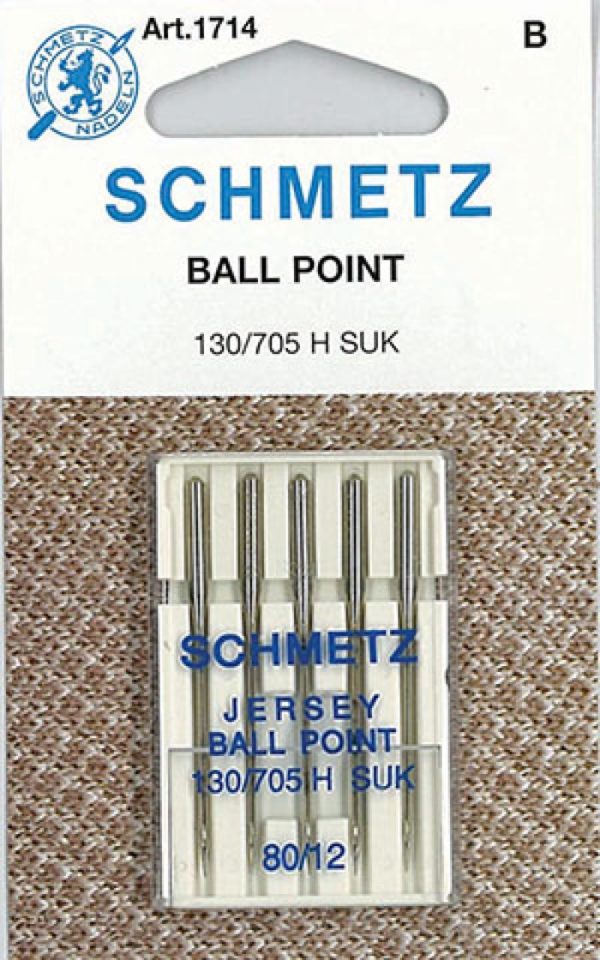 Schmetz Ballpoint 5-pk sz 12/80