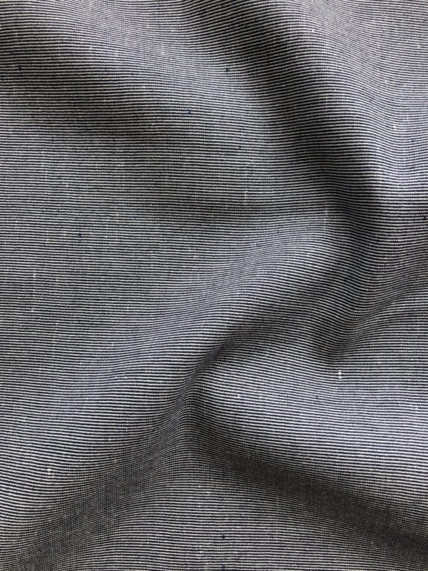 Marbella Stretch Linen/Rayon - Yarn Dyed Stripe - Indigo