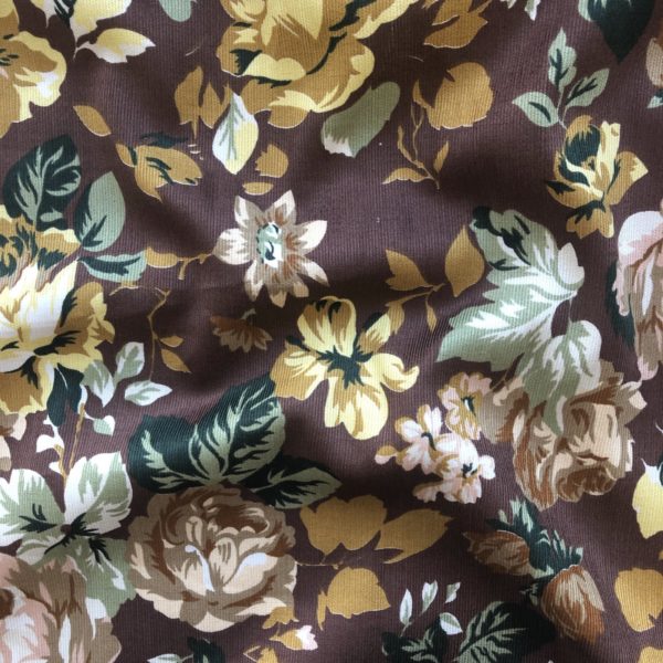 Pinwale Cotton/Rayon Corduroy - Rose Pavilion - Nutmeg