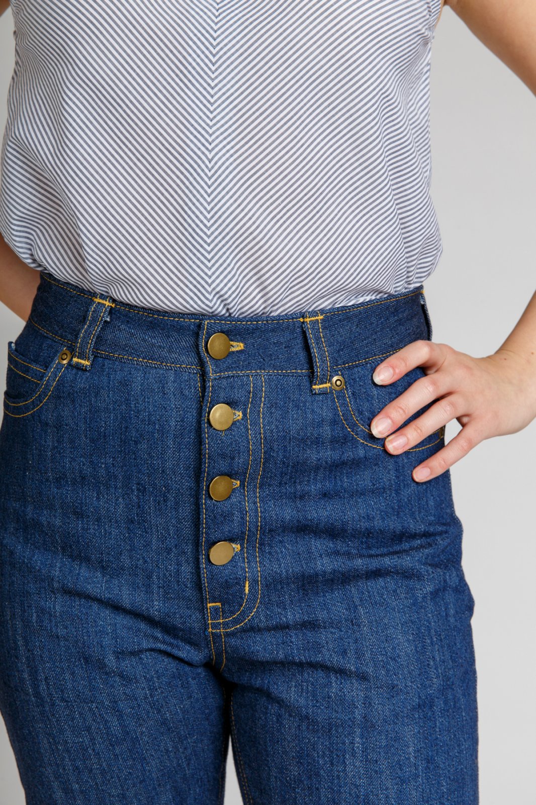 Megan Nielsen Dawn Jeans - Stonemountain & Daughter Fabrics