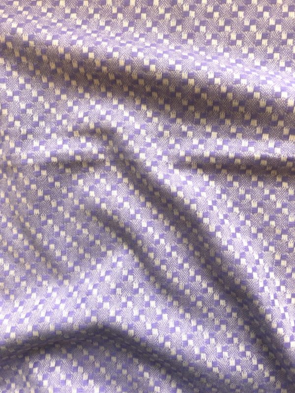 Italian Yarn Dyed Wool - Lavender Checks