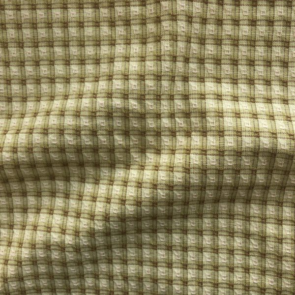 Textured Yarn Dyed Cotton - Windows - Spring Green