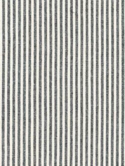 Essex - Linen/Cotton - Yarn Dyed Classic Wovens - Thin Stripe - Black
