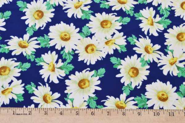 Nylon/Spandex 4-Way Stretch - Daisies