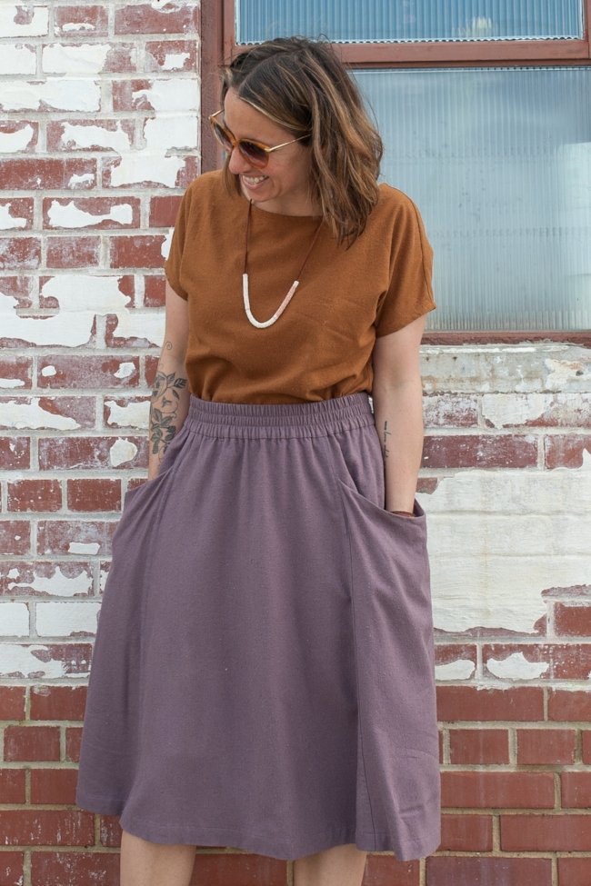 Sew Liberated Gypsum Skirt - Stonemountain & Daughter Fabrics