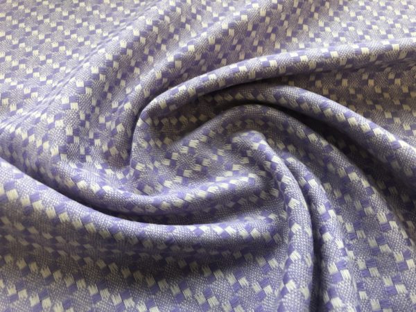 Italian Yarn Dyed Wool - Lavender Checks