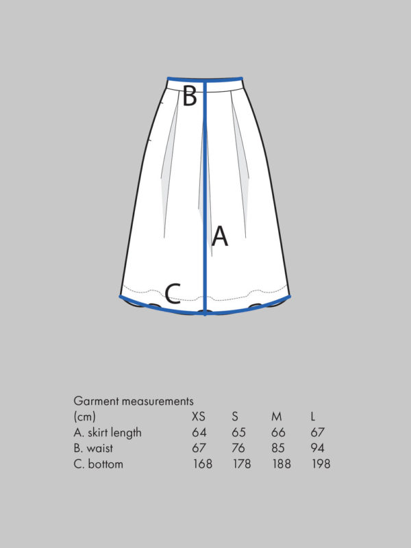 The Assembly Line Three Pleat Skirt XL-3XL - Stonemountain & Daughter ...