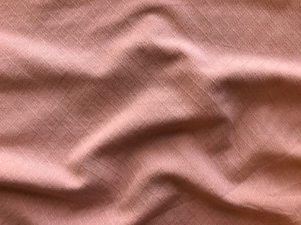 Textured Yarn Dyed Cotton - Diamond Weave - Rose