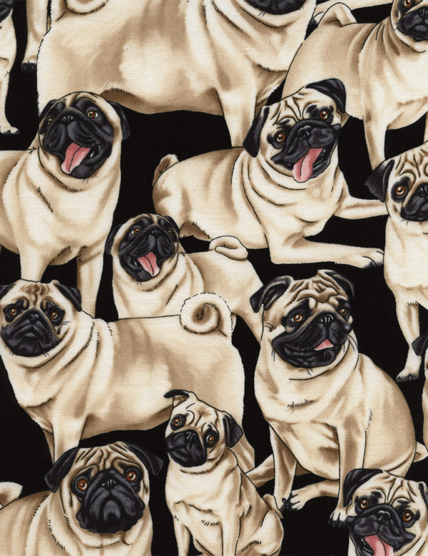 Quilting Cotton - Pugs