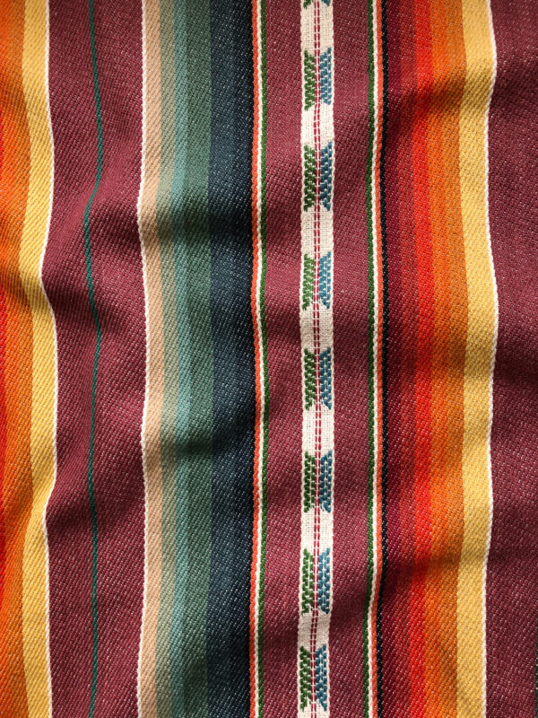 Heavyweight Yarn Dyed Cotton Stripe - Brick/Yellow