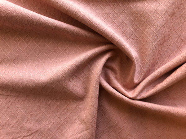 Textured Yarn Dyed Cotton - Diamond Weave - Rose