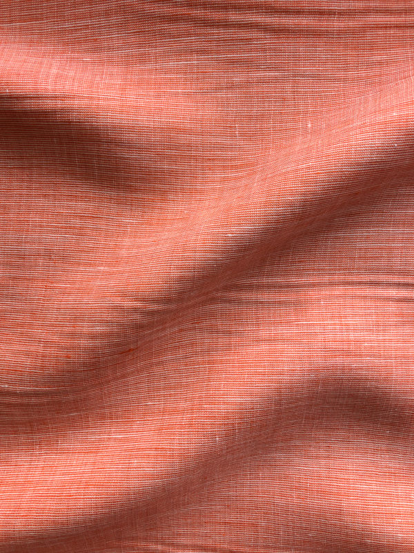 Yarn Dyed Two-Tone Linen - Creamsicle