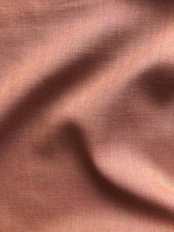 Yarn Dyed Two-Tone Linen - Rose Gold