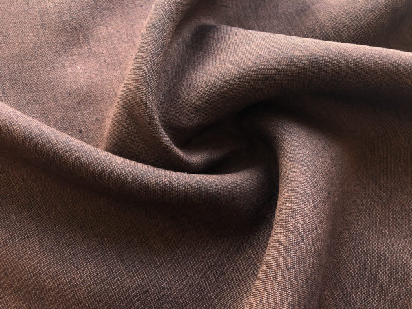 Yarn Dyed Two-Tone Linen - Coffee