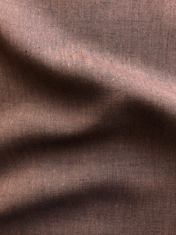 Yarn Dyed Two-Tone Linen - Coffee