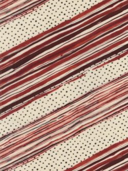 Kokka - Cotton Sheeting - Diagonal Stripe - Red