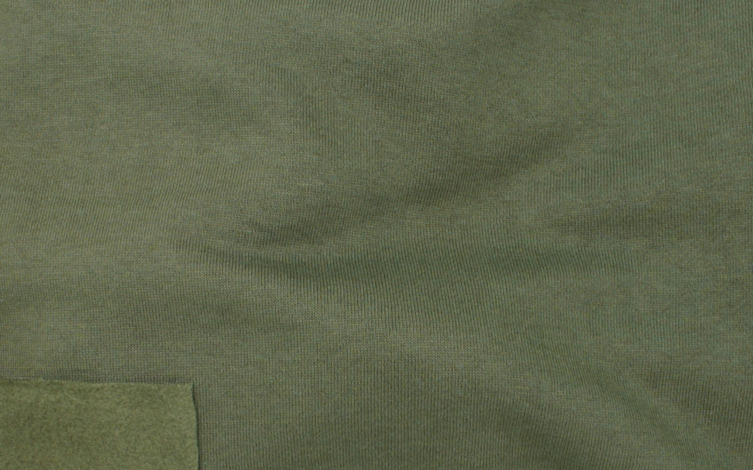 Bamboo/Cotton Fleece – Military Green