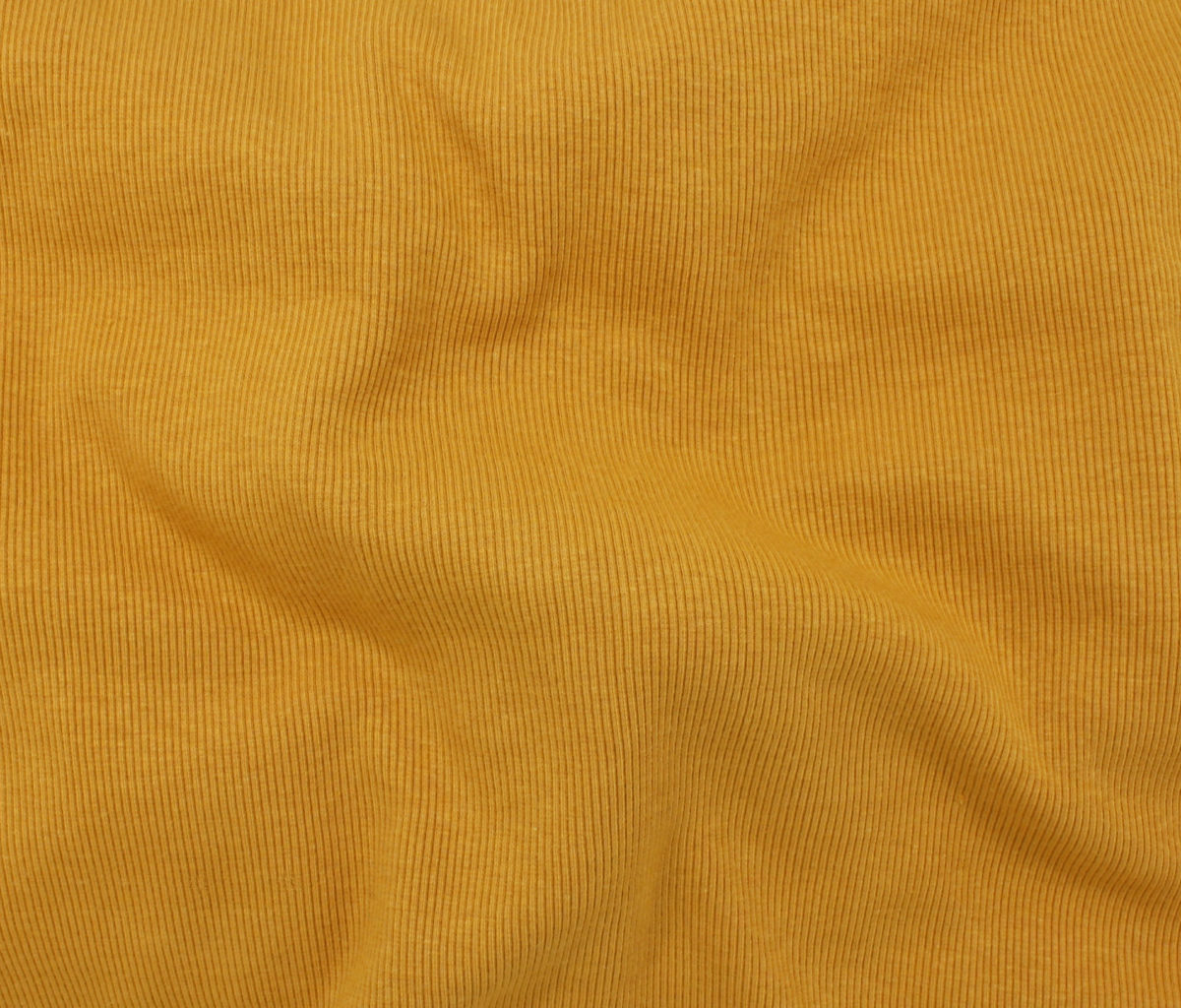 Bamboo/Cotton Rib Knit - Saffron - Stonemountain & Daughter Fabrics