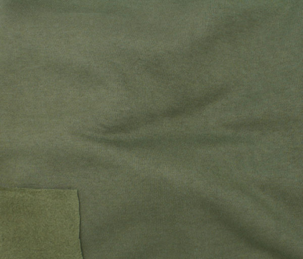 Bamboo/Cotton Fleece - Military Green