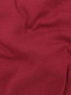 Recycled cotton/elastane marl rib – Brick red